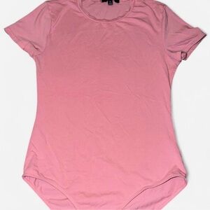 Amiana Pink Bodysuit Top